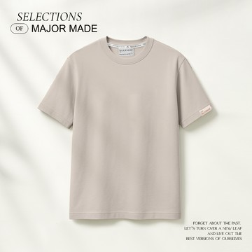 品牌織標極簡厚磅多色素T