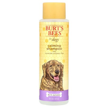 Burt's Bees, 含薰衣花草和綠茶的狗狗舒緩洗髮精，16 液量盎司（473 毫升）