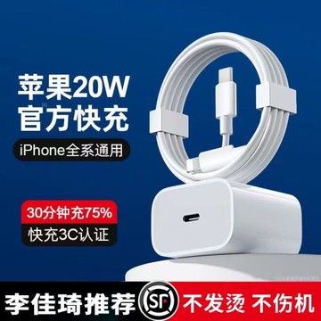適用蘋果15iPhone14promax充電器頭13蘋果數據線充電頭12p插頭快充x手機plus專用pd套裝11原速20W閃充ipad