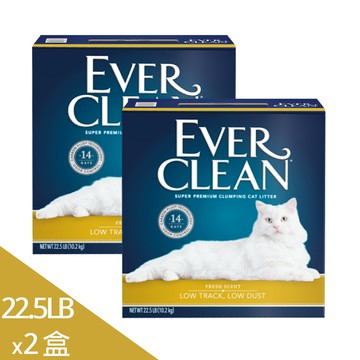 EVER CLEAN 藍鑽【2盒】粗顆粒清香結塊貓砂22.5lb/10.2kg