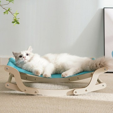 實木簡約搖籃床 四季通用 貓吊床 寵物床 寵物窩 貓窩 宅家寵物