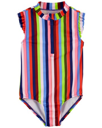 Toddler Striped 1-Piece Swimsuit