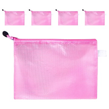 小麥購物 防水資料夾B4 Y309 顏色隨機  27.5 x 38cm  5個  1入