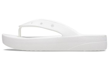 WMNS CROCS CLASSIC PLATFORM FLIP FLOP WHITE