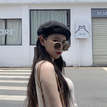 100%亞麻女夏季八角復古貝雷帽