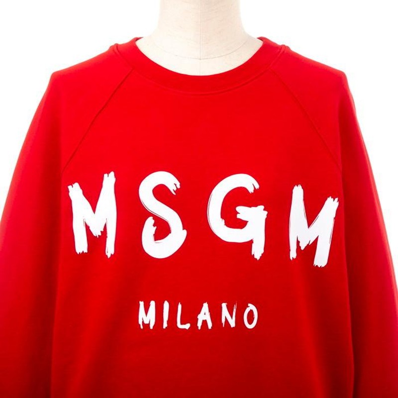 MSGM レディース 手書き風ロゴ トレーナー／スウェット エムエス