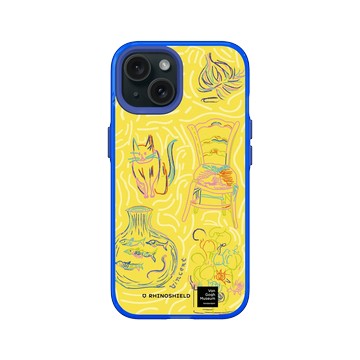 iPhone 15 Clear 激光藍 - Van Gogh Museum - 現代素描 - 圖案