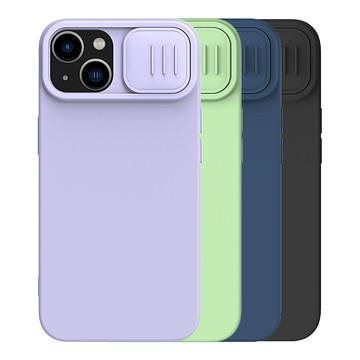 鏡頭滑蓋磁吸版!NILLKIN Apple iPhone 15/15 Plus 潤鏡磁吸液態矽膠殼