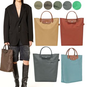 LONGCHAMP Le Pliage M 短提把手提直立托特包-多款可選