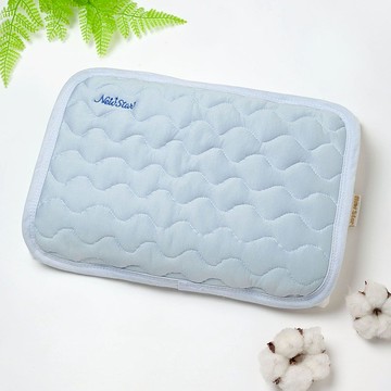 涼感墊 嬰兒寶寶新生兒透氣舒眠涼感枕巾l枕頭墊-冰島藍(方)MIT台