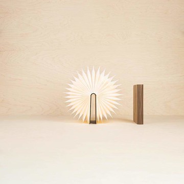 木質書本燈 - 胡桃木