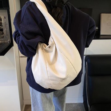 女士休閑出行斜挎包2025夏季新款女包跨境風潮單肩包輕便條紋布包