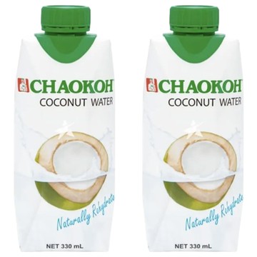 CHAOKOH 100%椰子水  330ml  2個