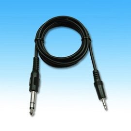 6.3立體-3.5立體音源線 10尺 6213A