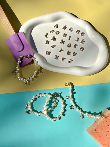 拉娜手鍊• 18k 金• 淡水珍珠• 奢華配件• 新娘禮物