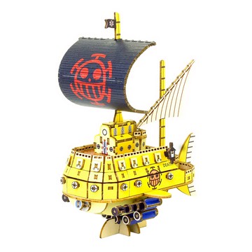 Ki-gu-mi 3D木拼圖  185片  航海王 極地潛水號  1個