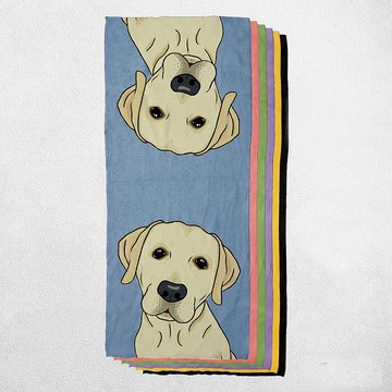 拉不拉多 2毛色 寵物犬貓圖樣 毛巾/方巾/運動毛巾 多圖樣可選