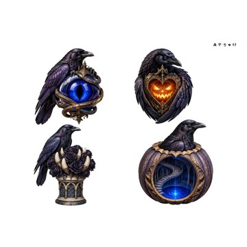 【9 月新品】20-154-0079 剪貼紙 瘋狂哥德萬聖節
