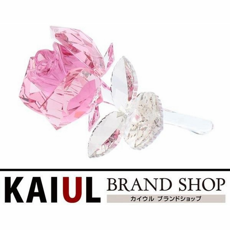 スワロフスキー 置物 ローズ クリスタル ピンク クリア ブロッサミングローズ バラ 薔薇 フラワー 花 Sランク 通販 Lineポイント最大0 5 Get Lineショッピング