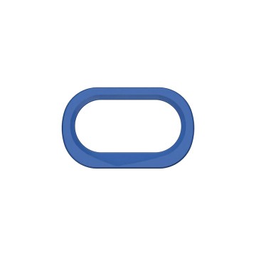 iPhone XR 手機殼鏡頭框 鈷藍