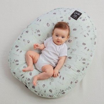 【預購11/21陸續出貨】gunite 寶寶懶骨頭(天絲棉加層坐墊系列)｜多功能哺乳枕睡窩床中床｜多款可選