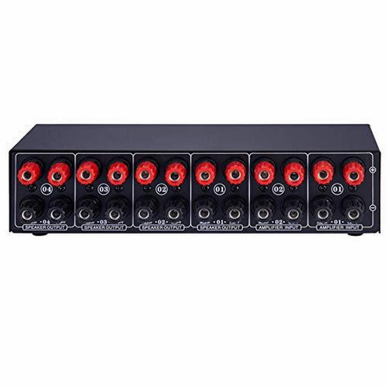 本物 ✨未使用品✨4入力 2出力 パワーアンプ スピーカースイッチャー