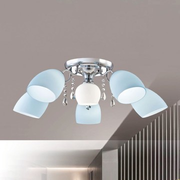 E27 時尚風半吸頂五燈 B250-53-12-2214