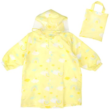 akachan honpo - 雨衣-天空-黃色 (90~100cm)