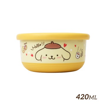 【HOUSUXI】三麗鷗布丁狗-不鏽鋼雙層隔熱碗420ml＜售價已折＞