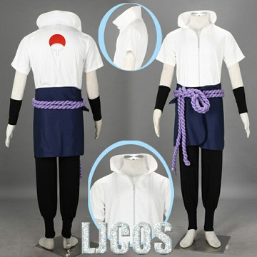 【LJCOS】cosplay服裝 火影忍者 宇智波佐助 第四代衣服豪華表演