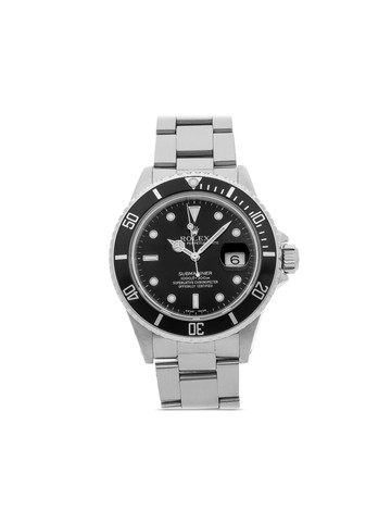 Rolex - 1987 pre-owned Submariner Date 40mm - unisex - stainless steel - One Size - BLACK