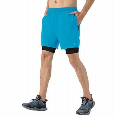 Ysento ランニングパンツ メンズ タイツ フィットネス ハーフパンツ ジョギングパンツ ジム スポーツウェア 短パン ライトブルー M 通販 Lineポイント最大get Lineショッピング