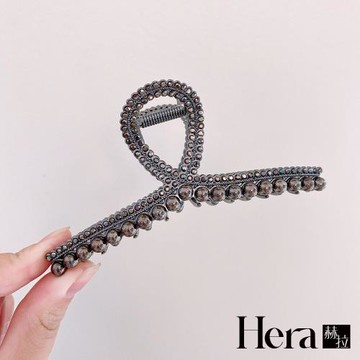 【Hera 赫拉】法式氣質珍珠滿鑽鯊魚夾 H111100407