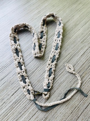 可調/手機掛帶/手機掛繩/手機背帶_異材質皮材手染紗款