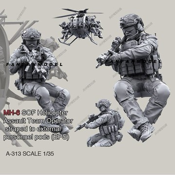 【台灣出貨】✨免運 白膜 1/35 海豹突擊隊隊員-4 樹脂兵人 白模(原特) A-313B 模型製作