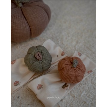 Peekaboo 立體南瓜髮帶｜寶寶髮帶 新生兒髮帶 萬聖節 女童髮帶 嬰兒髮帶 韓國童裝