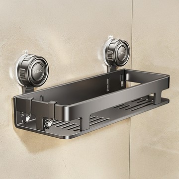 旋鎖式真空強力吸盤置物架