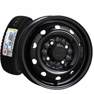 2024年製 ダンロップ SV01 145/80R12 80/78N LT +トピー M74 ブラック スチールホイール スタッドレスタイヤ＆ホイール 4本セット | LINEショッピング