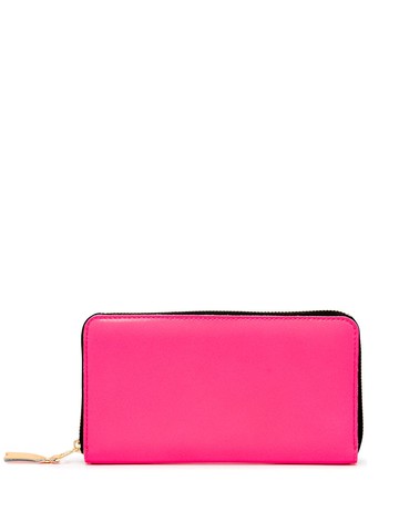 Comme Des Garçons Wallet - zip-around leather wallet - unisex - Leather - One Size - Pink