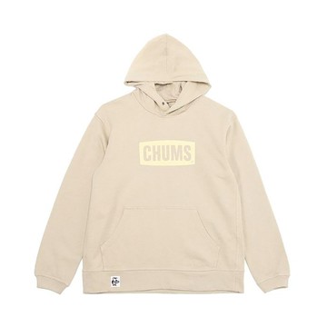 【CHUMS】CHUMS Logo Pullover Parka LP 連帽上衣 男 米灰色-CH001443G071