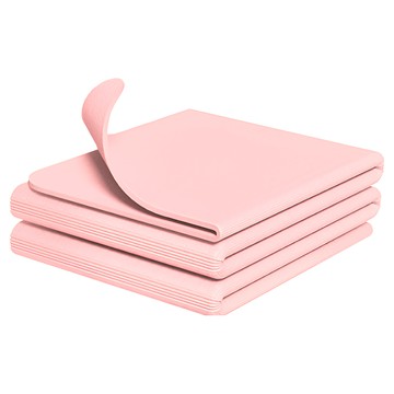 上手家居 折疊瑜珈墊 8x37x37cm 耐磨TPE材質 防水防滑設計  1個  粉色  183 x 37 x 1cm