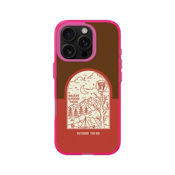 iPhone 16 Pro Clear 粉漾桃 - KID - 夜宿露營KID