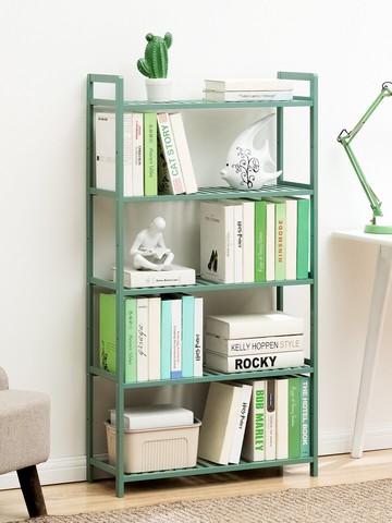 十一維度簡易書架置物落地簡約實木客廳多層兒童書柜桌面收納學生