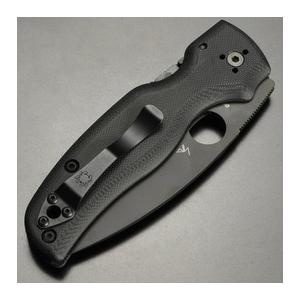 Spyderco 折りたたみナイフ Shaman コンプレッションロック 波刃 C229GSBK