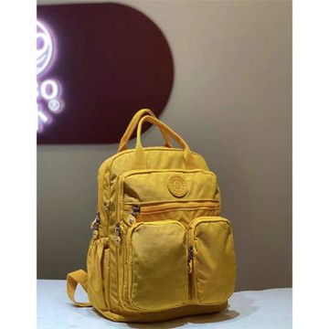 博卜日本女休閑雙肩包輕便尼龍多口袋防水旅游小背包放14寸電腦包