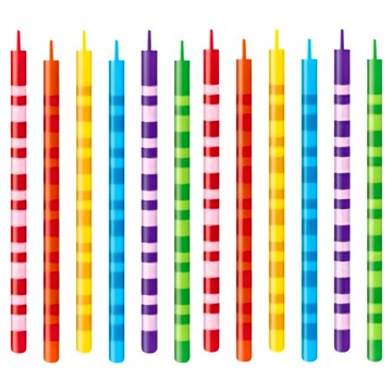 tescoma Delicia繽紛生日蠟燭  石蠟材質  彩色  1組
