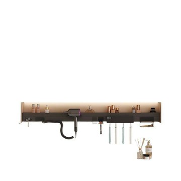 掛墻式智能浴室鏡柜多功能單獨牙刷消毒鏡柜吹風機衛生間墻式一體[DD150110]