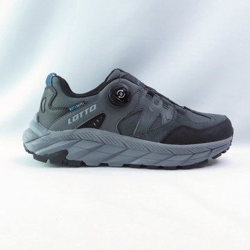 LOTTO LT4AMO5678 男運動鞋 CTR 01 戶外健行鞋 免綁帶轉扣 防潑水 灰【iSport愛運動】
