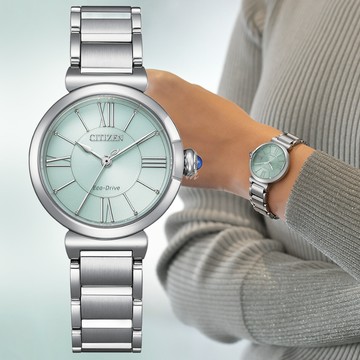 CITIZEN 星辰 L系列 光動能 日系簡約女錶 EM1070-83L