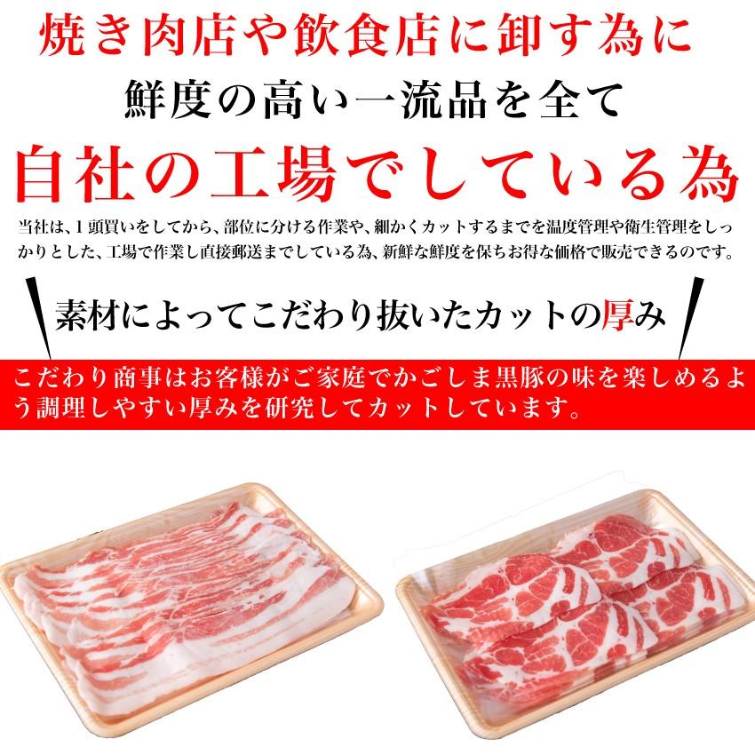 鹿児島　黒豚　お得セット1000グラム　黒豚ロース500グラム×黒豚バラ500グラム　送料無料　国産　しゃぶしゃぶ　お歳暮　お中元　内祝い　プレゼント